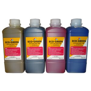 ECO-GREEN Eco Solvent Ink 4 Liter CMYK Set